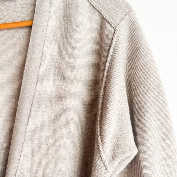 LEMAIRE wool-blend longline cardigan Light Beige Button Down S - Picture 4 of 8